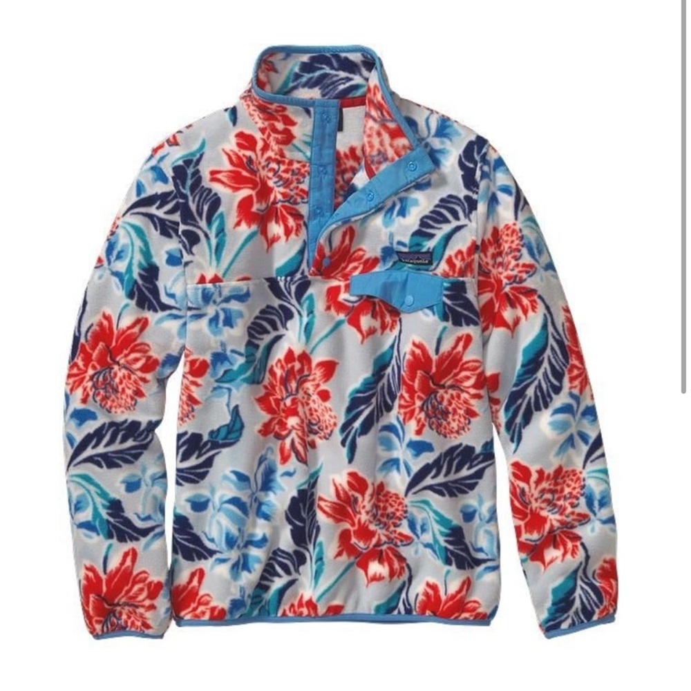 Patagonia Lightweight Synchilla Snap-T Pullover in Manoa Dusk Blue Size Medium M